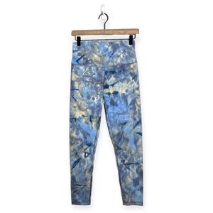 DYI Define Your Inspiration Blue/Gray Marble High Waist Compression Legging Sz M